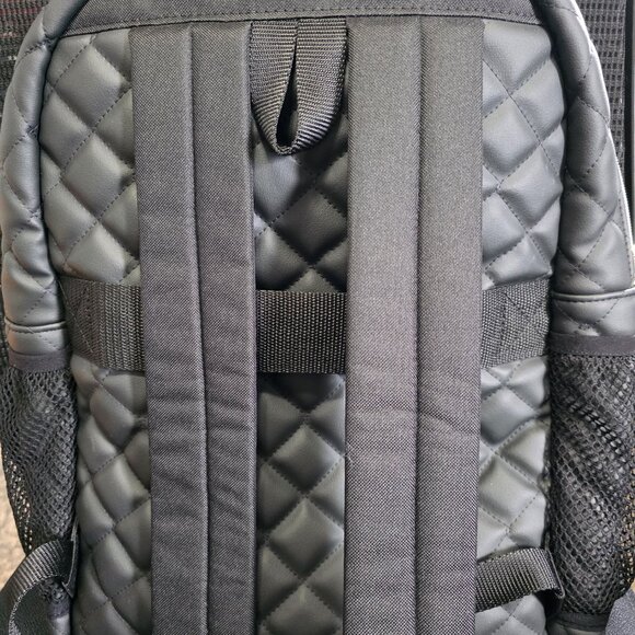 MJ Makeup Junkie Quilted Onyx Academic Backpack - Picture 2 of 7